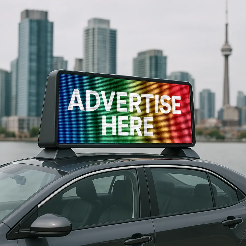 Digital Car Top Display by Tazama Media